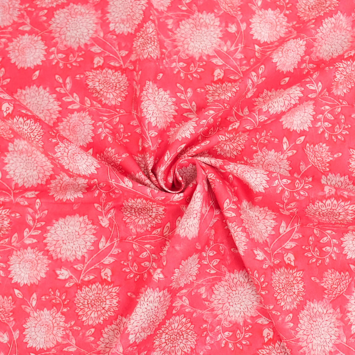 Indian-Inspired Cotton Poplin "Legend Pink" - Maison Klem